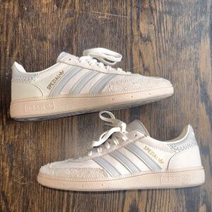 Adidas Spezial Beige and Gray Sneakers